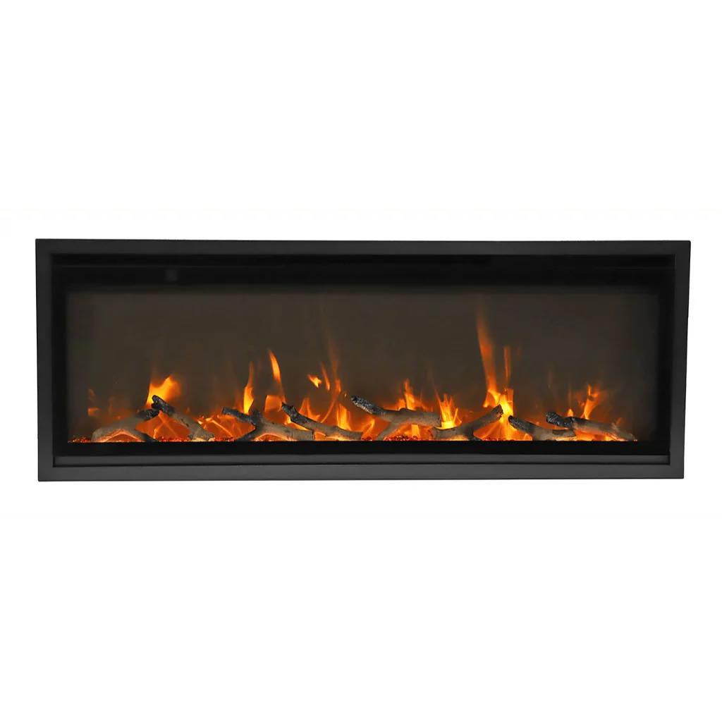 Amantii Symmetry Xtra Slim 42" Indoor Outdoor Built-In Smart Electric Fireplace | SYM-SLIM-42