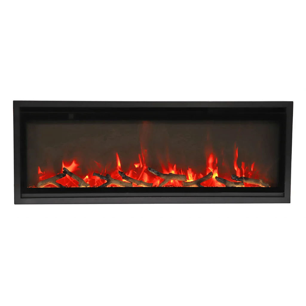 Amantii Symmetry Xtra Slim 42" Indoor Outdoor Built-In Smart Electric Fireplace | SYM-SLIM-42