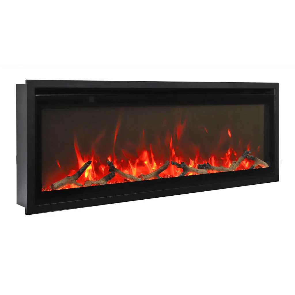 Amantii Symmetry Xtra Slim 50" Indoor Outdoor Built-In Smart Electric Fireplace | SYM-SLIM-50