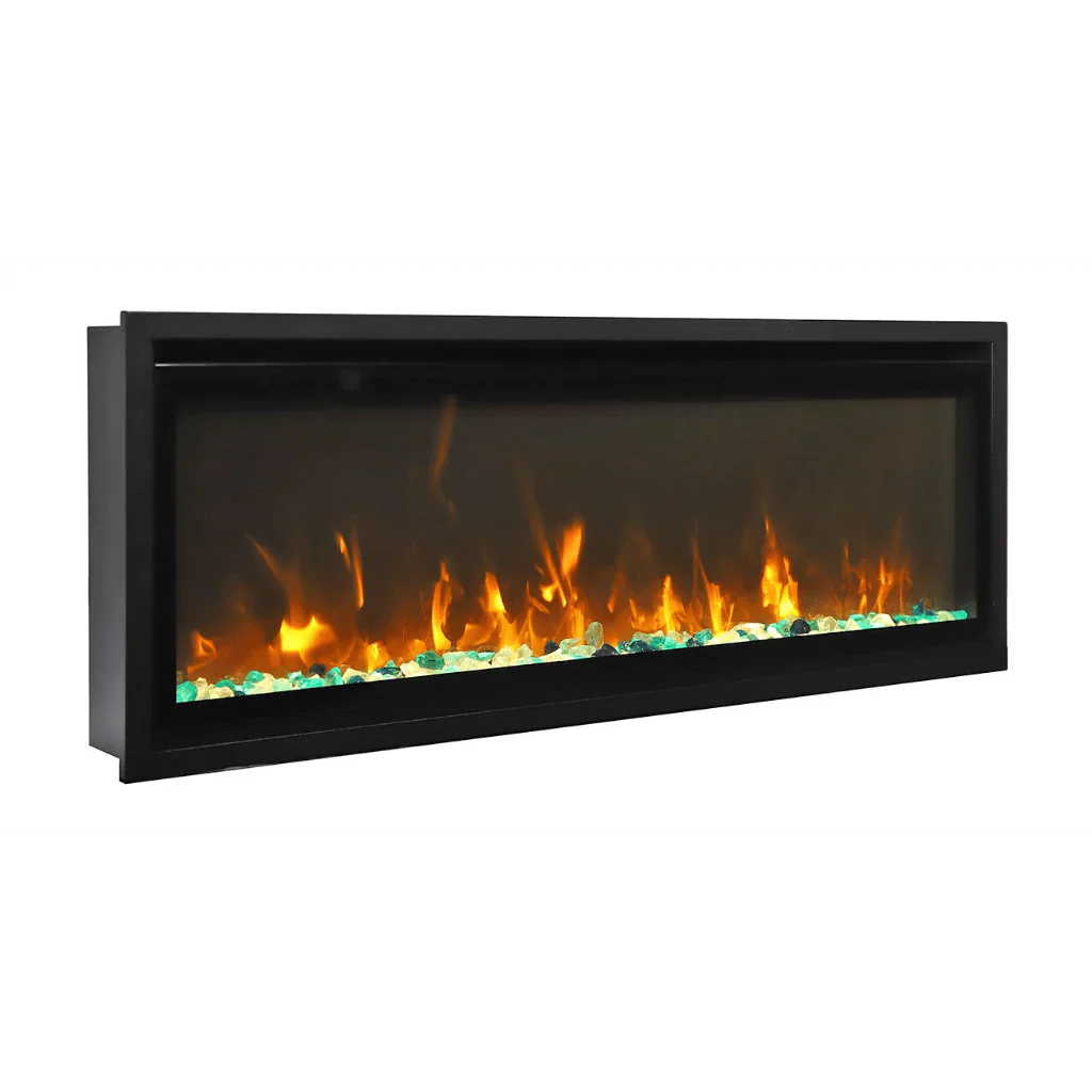 Amantii Symmetry Xtra Slim 42" Indoor Outdoor Built-In Smart Electric Fireplace | SYM-SLIM-42