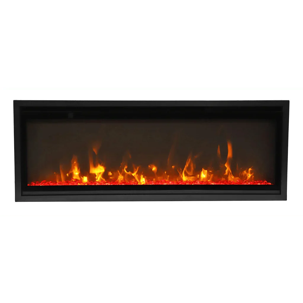 Amantii Symmetry Xtra Slim 42" Indoor Outdoor Built-In Smart Electric Fireplace | SYM-SLIM-42