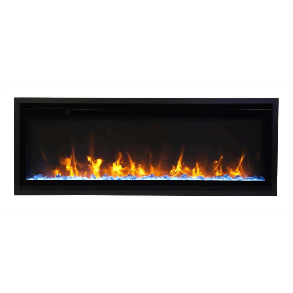 Amantii Symmetry Xtra Slim 50" Indoor Outdoor Built-In Smart Electric Fireplace | SYM-SLIM-50