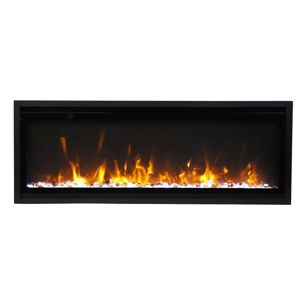 Amantii Symmetry Xtra Slim 50" Indoor Outdoor Built-In Smart Electric Fireplace | SYM-SLIM-50
