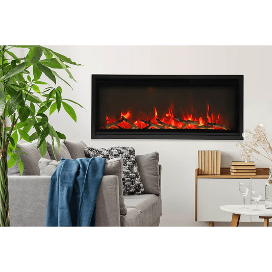 Symmetry Xtra Slim 50" Indoor Outdoor Built-In Smart Electric Fireplace