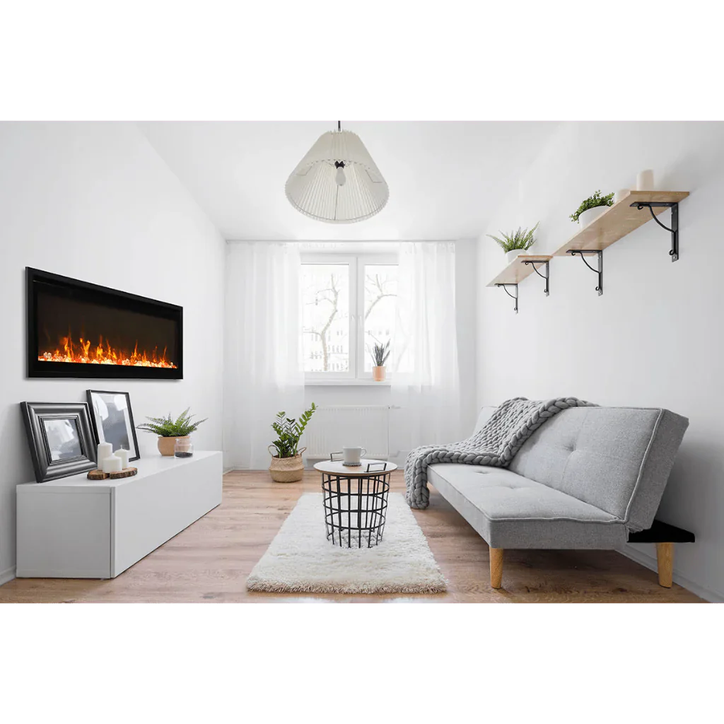 Symmetry Xtra Slim 60" Indoor Outdoor Built-In Smart Electric Fireplace