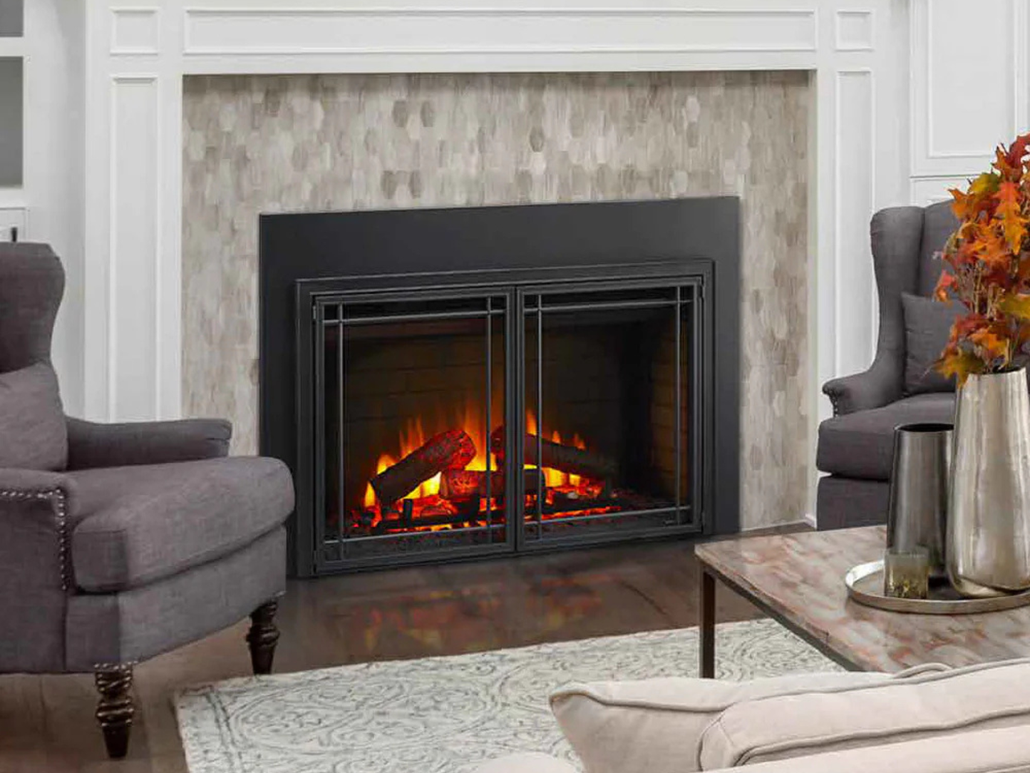 SimpliFire 30" Mission Door Front Operable - FT-MISSION-30