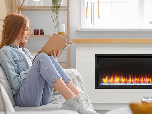 SimpliFire Boyd Modern Farmhouse Style Build-Out Kit for 50" Allusion Platinum