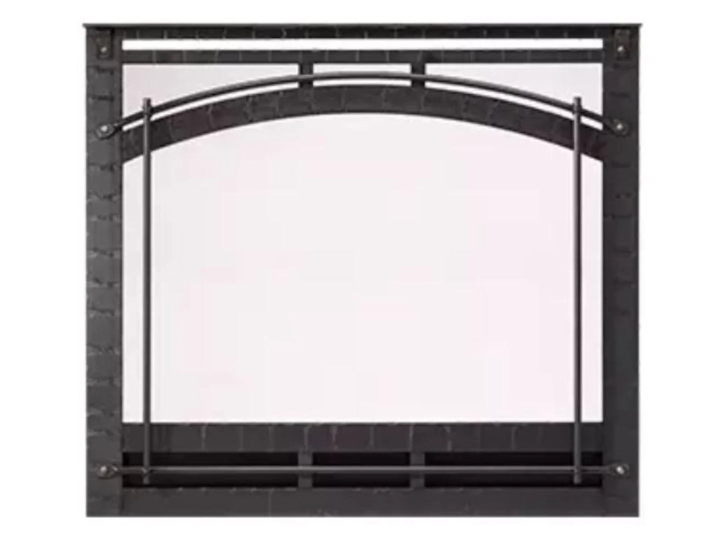 SimpliFire 36" Black Chateau Forge Front for Inception Electric Fireplace