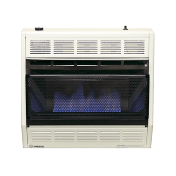 Empire 30,000 Btu Blue Flame Vent Free Propane Space Heater With Thermostat Control
