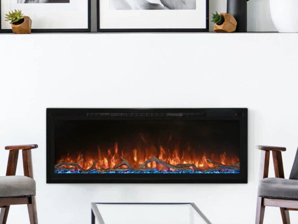 Modern Flames Spectrum Slimline 74" Built-in/Wall Mounted Linear Electric Fireplace