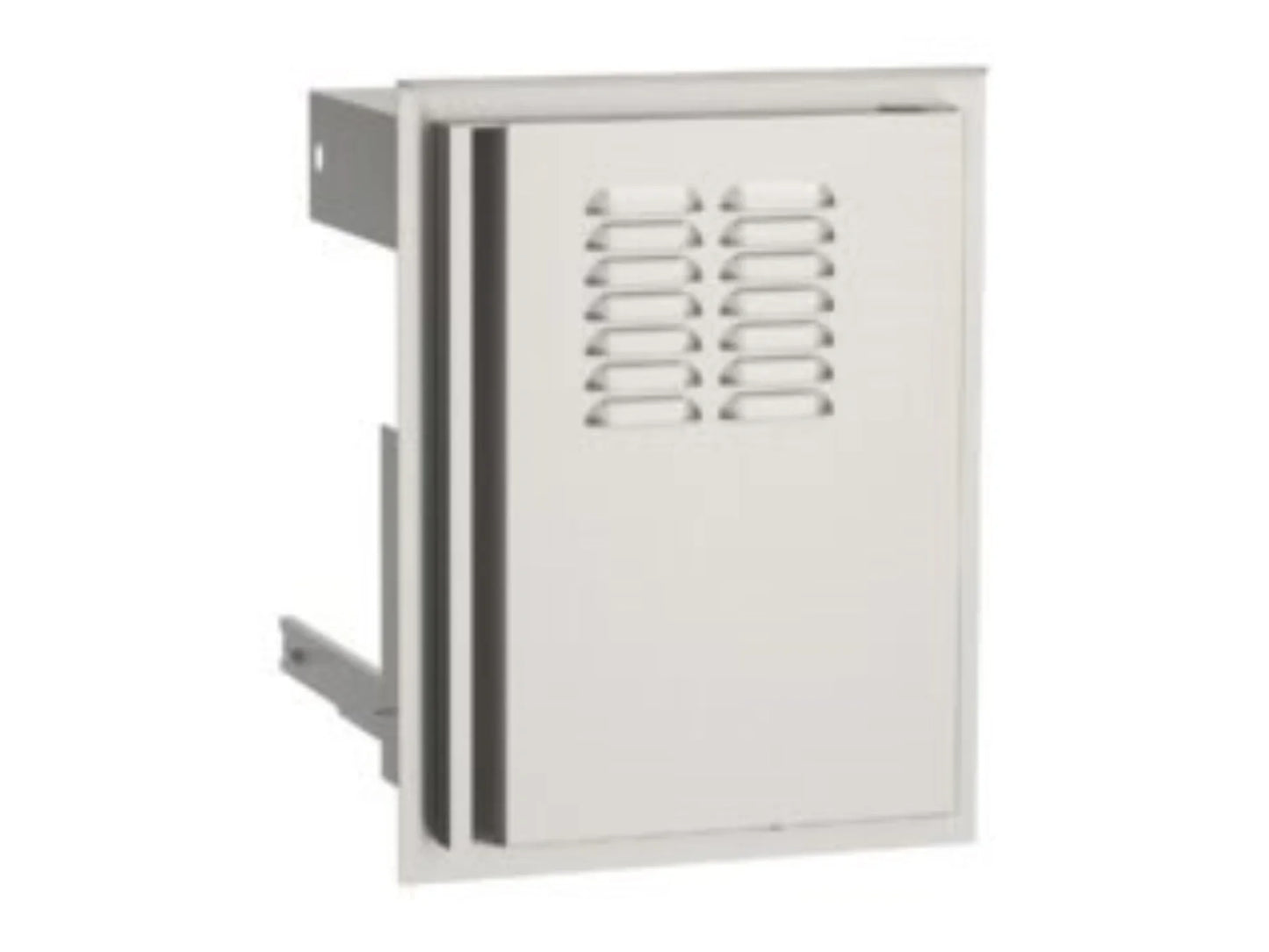 AOG 14" Vertical Stainless Steel Access Door with Tank Tray and Louvers Right Hinge