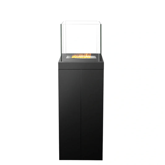 The Bio Flame 15" Torch 2.0 Stainless Steel Freestanding Ethanol Fireplace