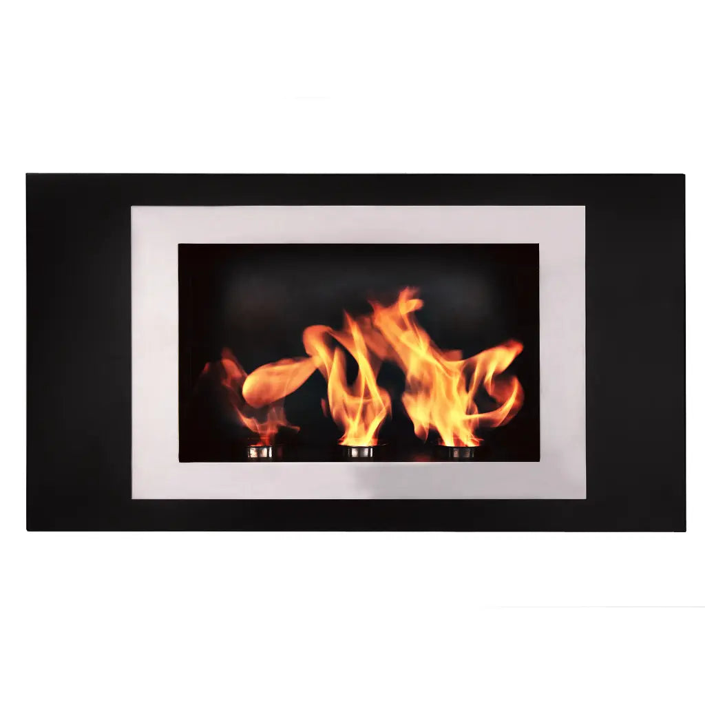 Lorenzo 45" Stainless Steel Wall Mounted Ethanol Fireplace