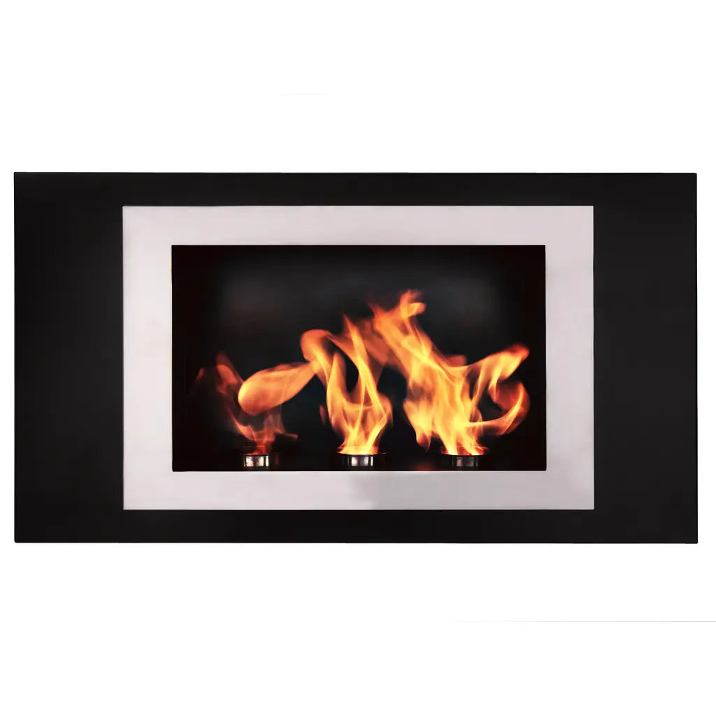 Lorenzo 45" Stainless Steel Wall Mounted Ethanol Fireplace