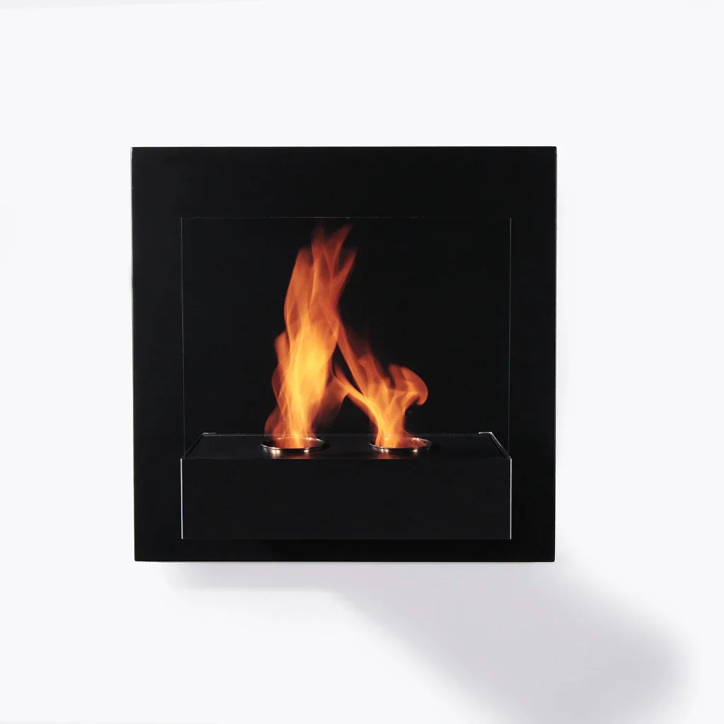 The Bio Flame Pure 23" Stainless Steel Wall Mounted Ethanol Fireplace