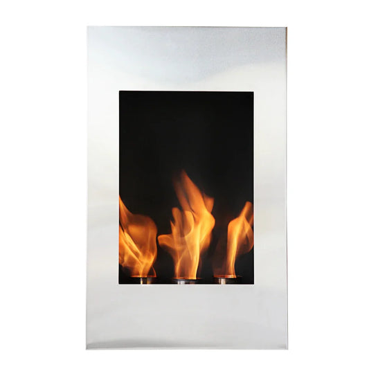 Xelo 19" Stainless Steel Wall Mounted Ethanol Fireplace