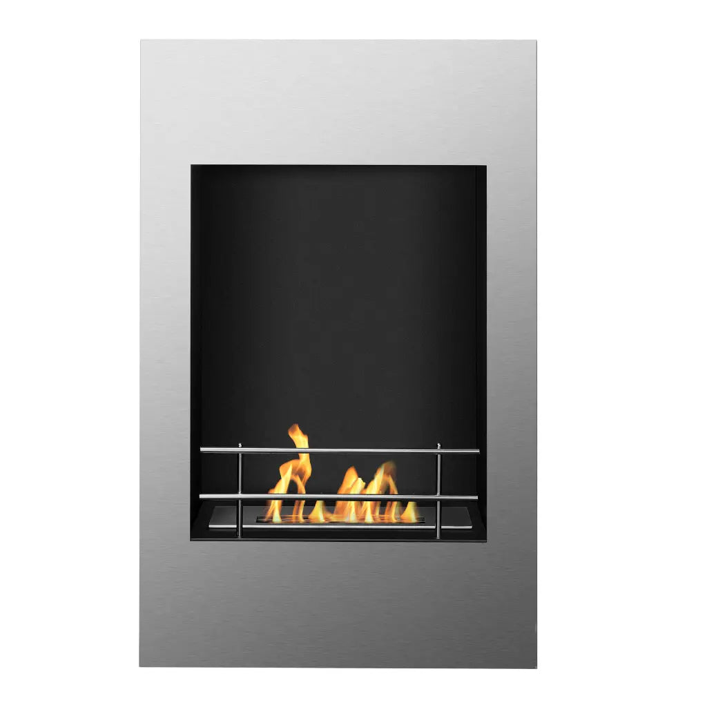 Xelo 19" Stainless Steel Wall Mounted Ethanol Fireplace