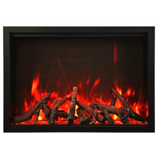Traditional 44" Indoor Outdoor Built-In Smart Electric fireplaceInsert