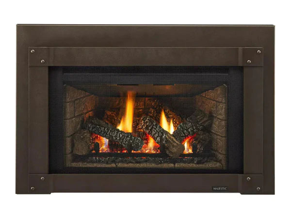 Majestic Trilliant Small 35" Traditional Direct Vent Natural Gas Fireplace Insert with IntelliFire Touch Ignition System