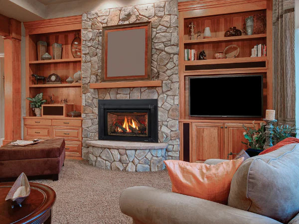 Majestic Trilliant Small 35" Traditional Direct Vent Natural Gas Fireplace Insert with IntelliFire Touch Ignition System