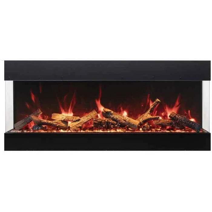 Amantii Tru View Bespoke 65" Indoor Outdoor 3 Sided Electric Fireplace | TRV-65-BESPOKE