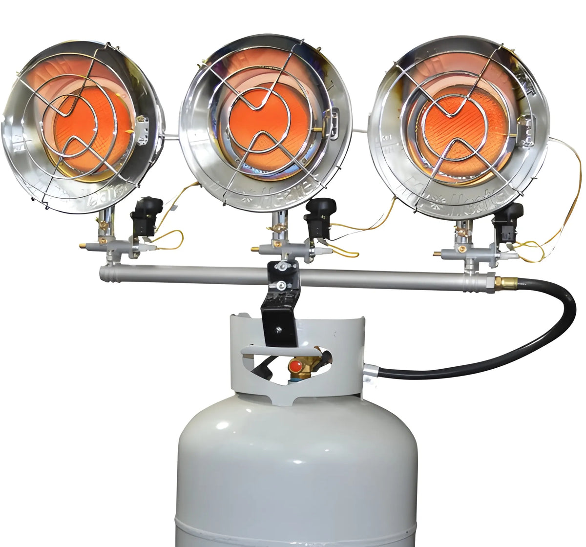 Mr. Heater 45,000 BTU Triple Head Cylinder Mount Propane Tank Top Heater for Job Sites and Outdoor Use