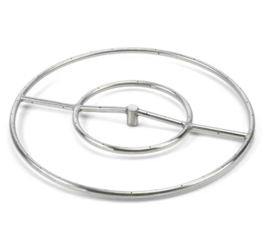 Grand Canyon Outdoor Stainless Steel Ring Single Ring 1/2 Hub Fire Pit Burner