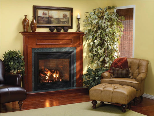 Empire White Mountain Hearth Tahoe Clean Face 36" Direct Vent Traditional Luxury Gas Fireplace with Multi Function Thermostat Remote Control and Blower
