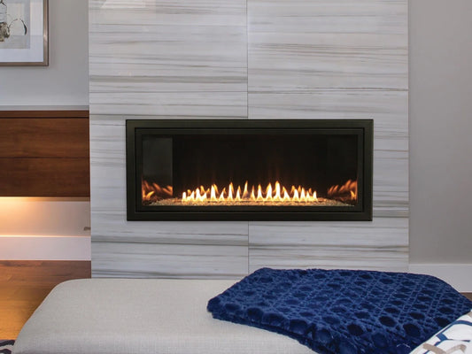 Empire White Mountain Hearth Boulevard 36" Vent Free Linear Gas Fireplace with Millivolt Control and On Off Remote