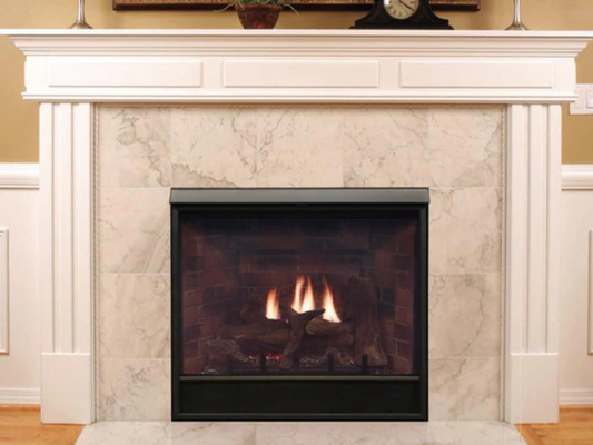Empire White Mountain Hearth Tahoe Clean Face 42" Direct Vent Deluxe Gas Fireplace with IPI Control and On/Off Switch