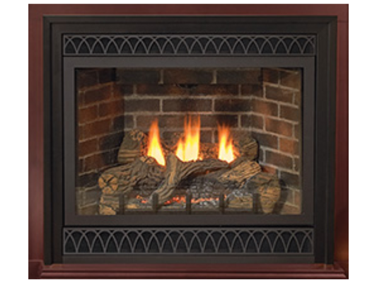 Empire White Mountain Hearth Tahoe 36" Direct Vent Deluxe Gas Fireplace with Millivolt Control On/Off Switch and Blower