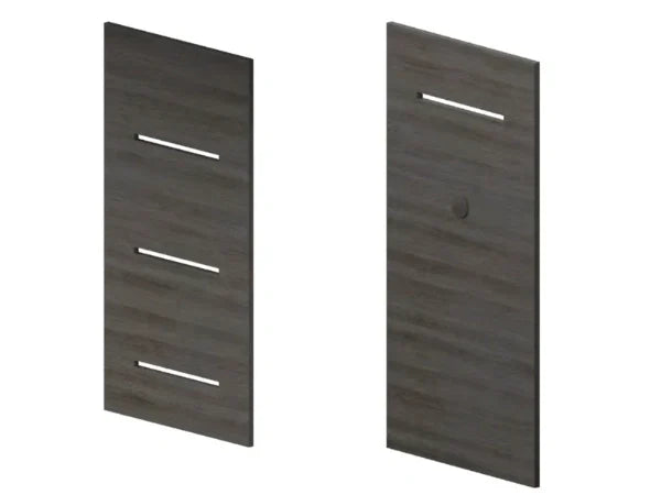 Modern Flames Weathered Walnut Allwood Main Wall System for Spectrum Slimline 60" Fireplace