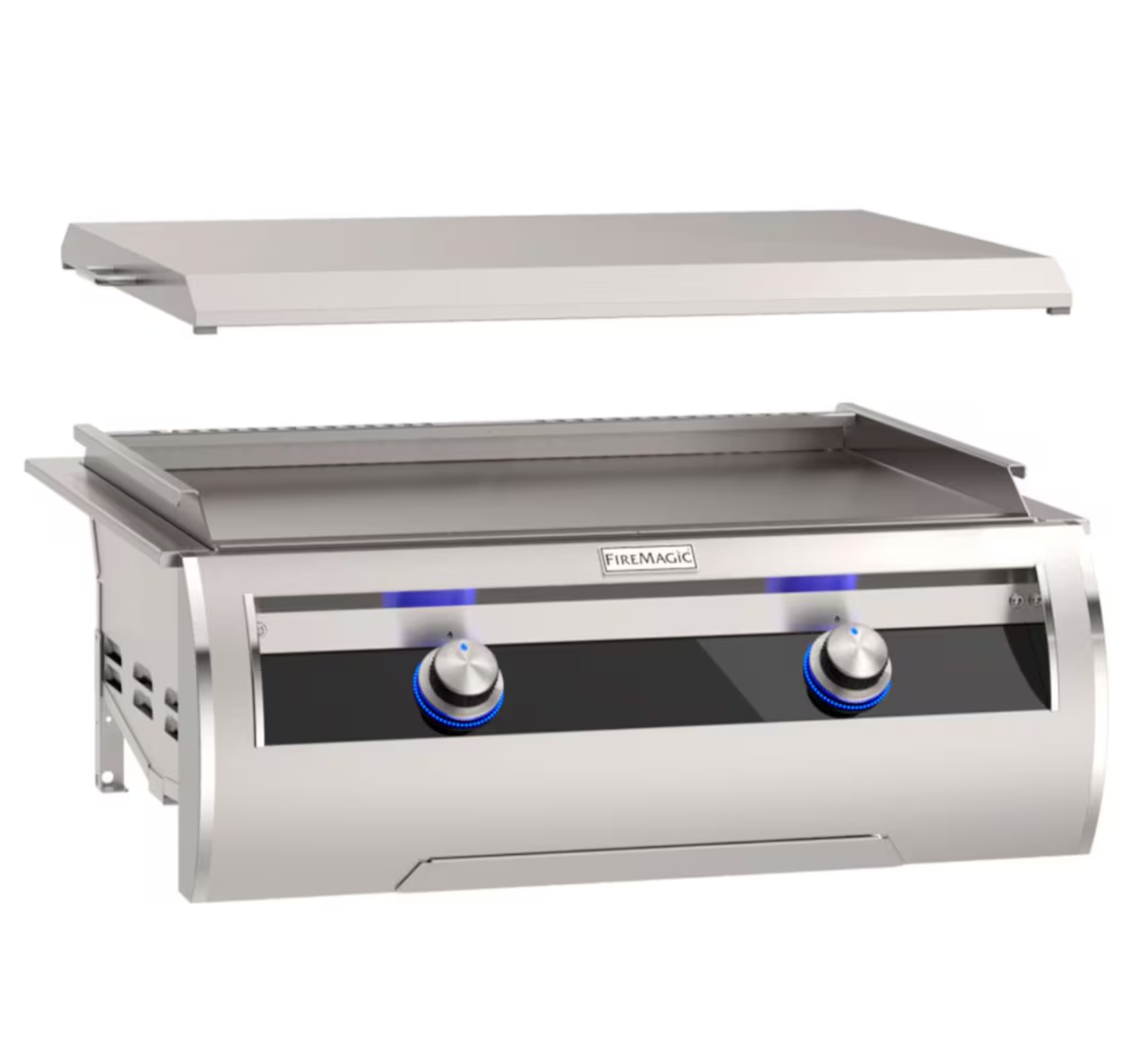 Fire Magic Echelon 30" Built-In Propane Gourmet Griddle with Stainless Steel Griddle Surface and Cover