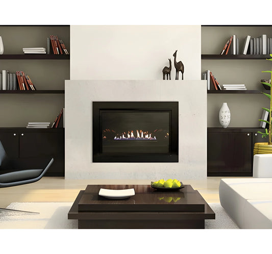 Empire Hearth Loft 28" Vent Free Small Gas Fireplace Insert with IPI Control and On/Off Switch