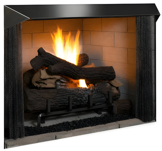 Superior VRE4550 50" Outdoor Vent Free Firebox with Grey Herringbone Refractory