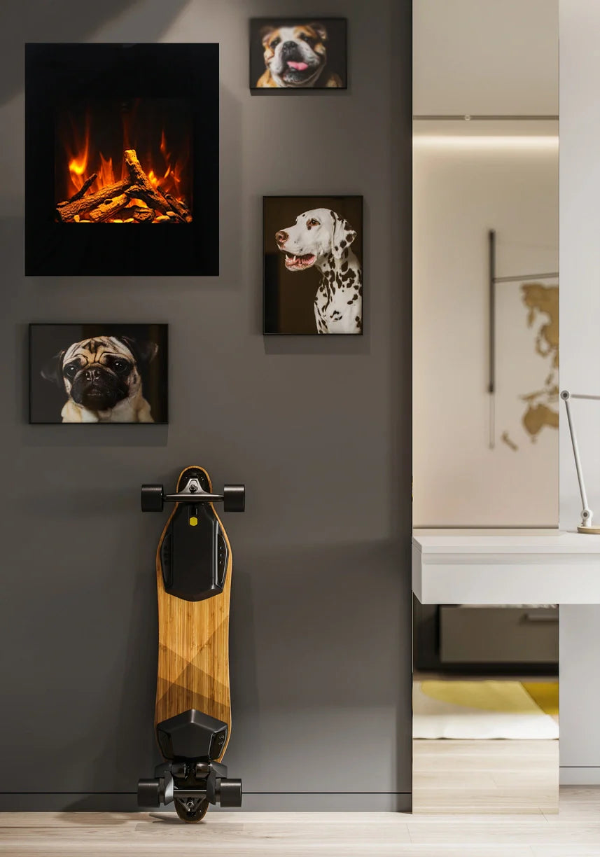 24" Wall Mount or Built-In Indoor Outdoor Smart Electric Fireplace