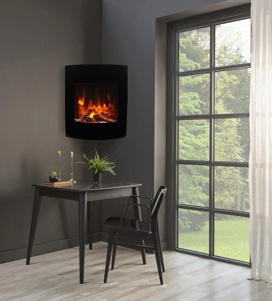 24" Wall Mount or Built-In Indoor Outdoor Smart Electric Fireplace