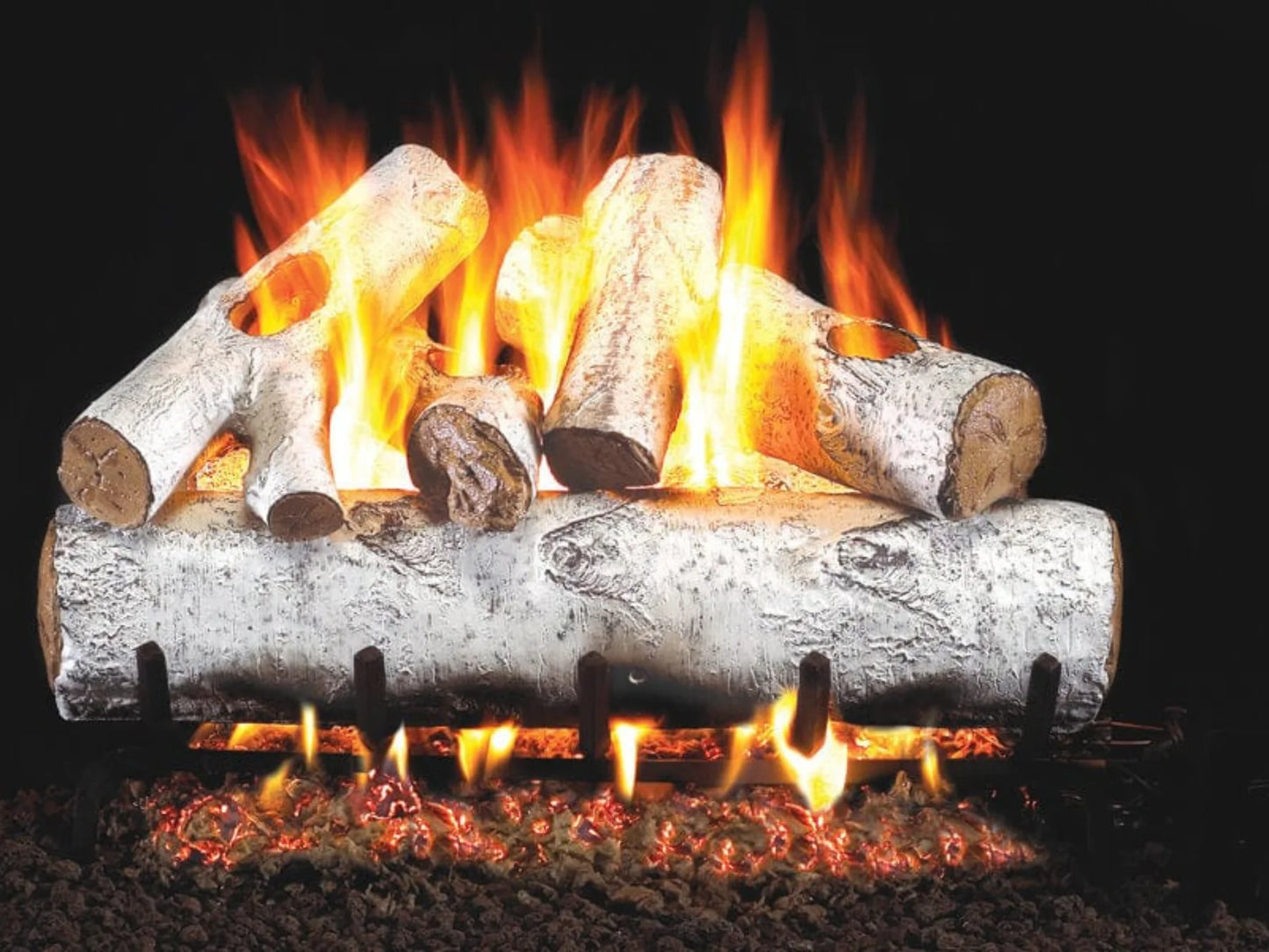 Real Fyre Designer White Birch 18" Direct Vent Gas Log Set