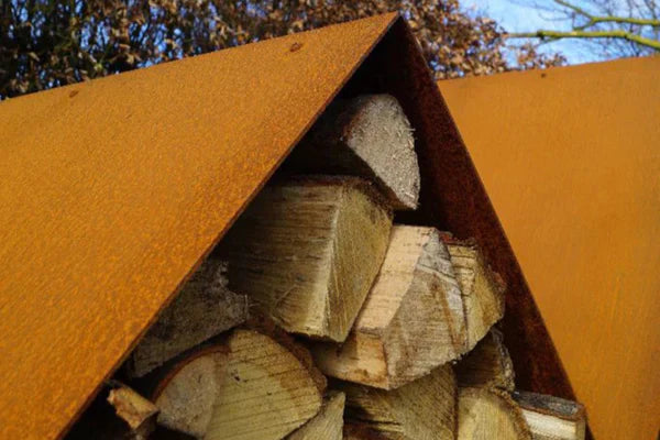 Bruges 3mm Corten Steel Wood Storage