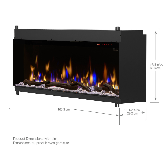 IgniteXL Bold 60" Linear Electric Firebox