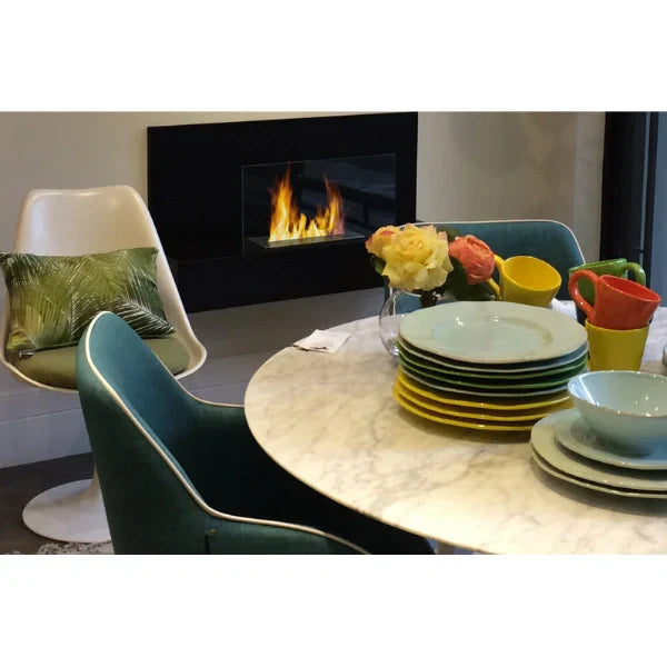 Lorenzo 45" Stainless Steel Wall Mounted Ethanol Fireplace