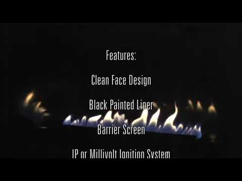 Empire White Mountain Hearth Loft 20" Vent Free Small Propane Gas Fireplace Insert with Millivolt Control and On/Off Switch