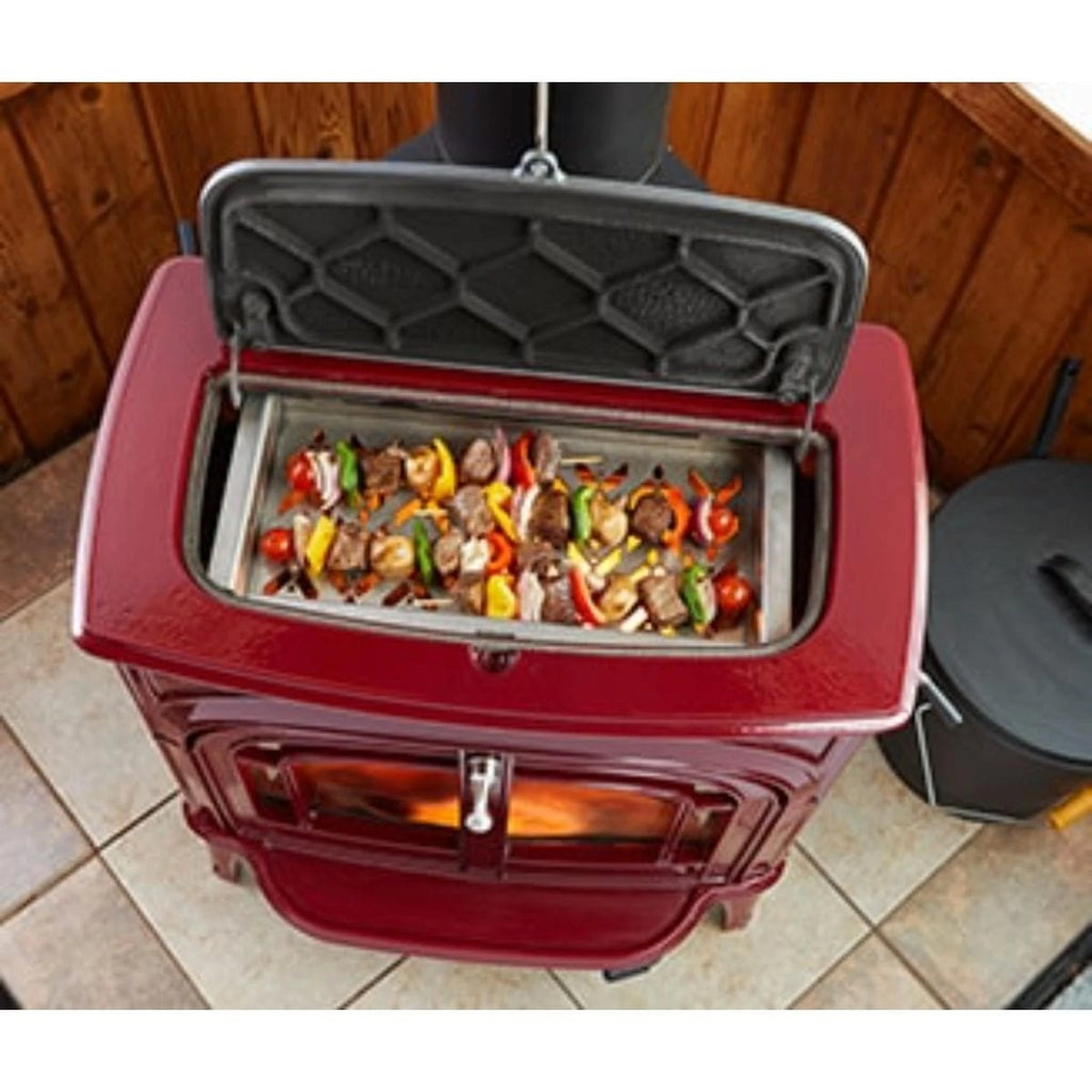 Vermont Castings Dauntless Wood Stove Stainless Steel Cooking Grill