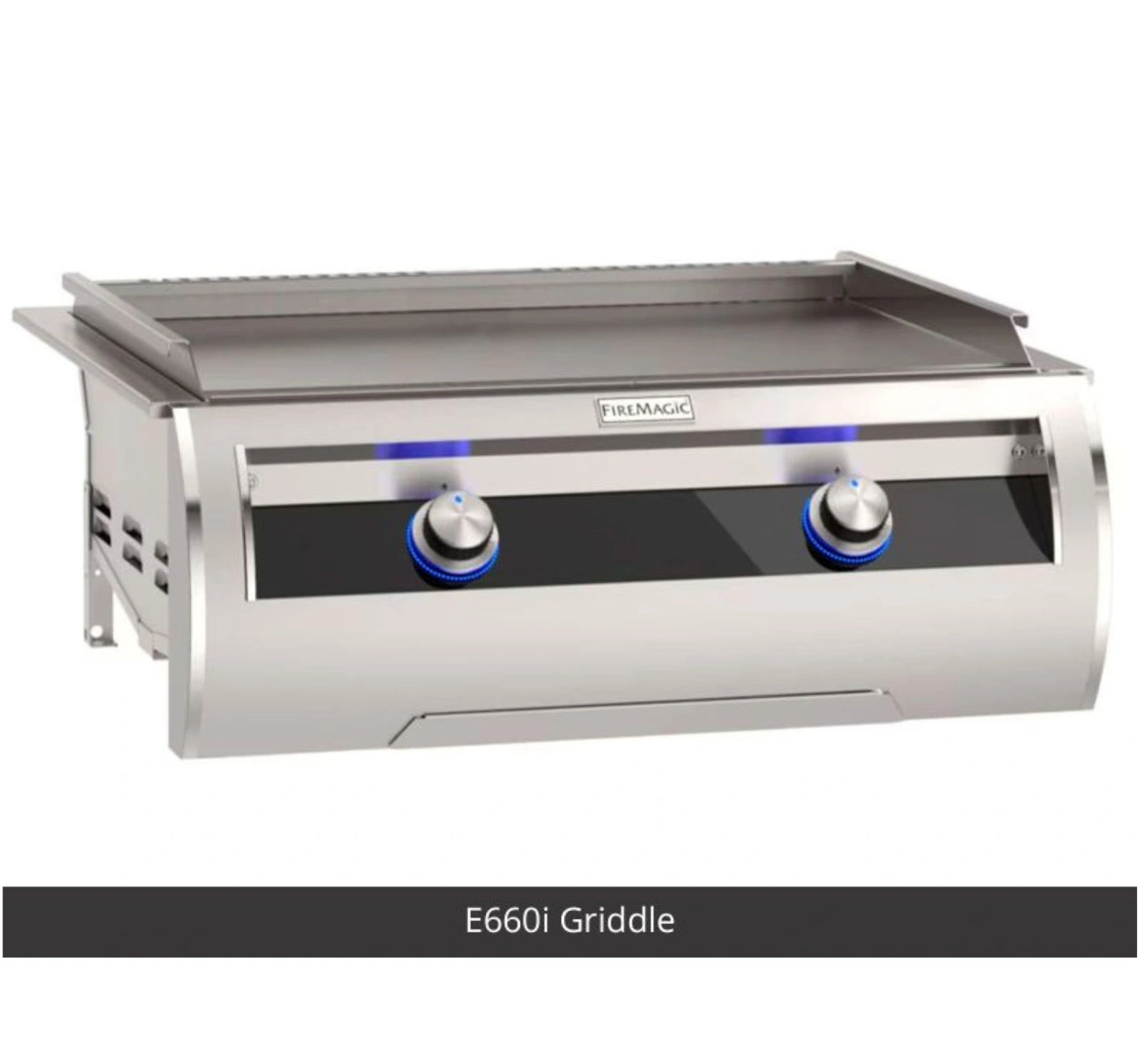 Fire Magic Reclaimed Wood Grill Island for E660/A660 Grill, Double Drawer Cut-Out (35 x 77 inch)