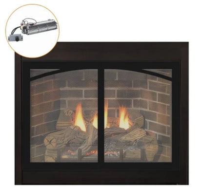 Empire White Mountain Hearth Tahoe 32" Direct Vent Deluxe Propane Gas Fireplace with Millivolt Control and On/Off Switch