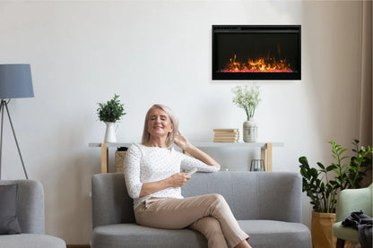Remii Classic Xtra Slim 30" Built-In Smart Electric Fireplace | CLASSIC-SLIM-30