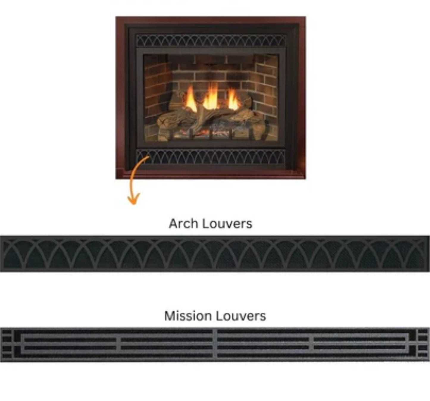 Empire White Mountain Hearth Tahoe 32" Direct Vent Deluxe Propane Gas Fireplace with Millivolt Control and On/Off Switch