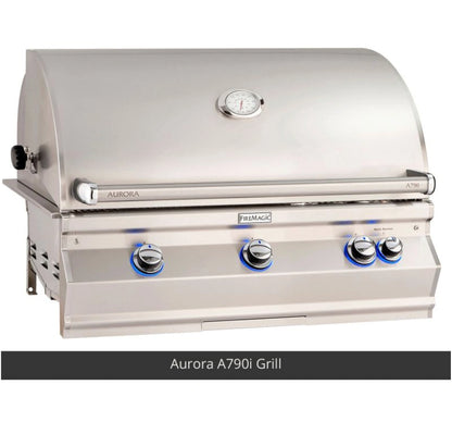 Fire Magic Contemporary Grill Island for E790/A790 Grill, Double Drawer Cut-Out (35 x 115 inch)