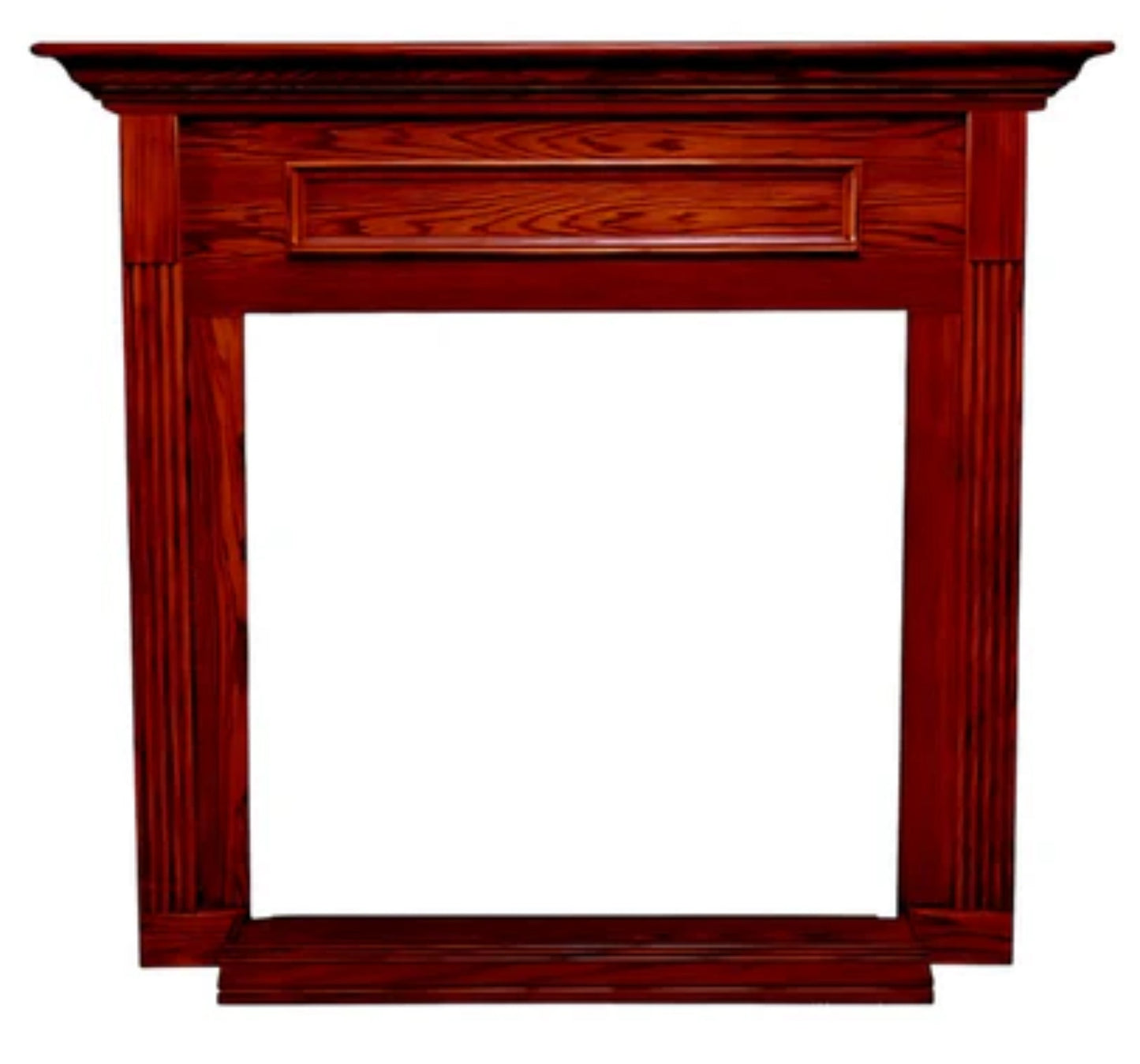 Empire White Mountain Hearth 42" Standard Cabinet Mantel With Base in Dark Oak Finish