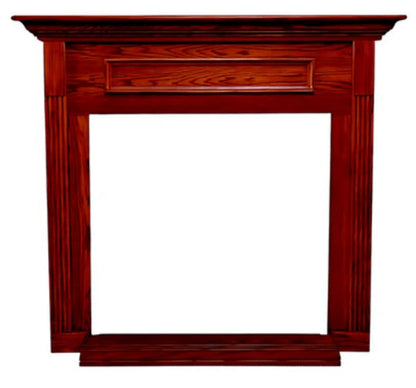 Empire White Mountain Hearth 42" Standard Cabinet Mantel With Base in Dark Oak Finish